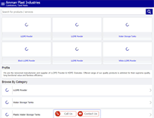 Tablet Screenshot of ammanplastindustries.com